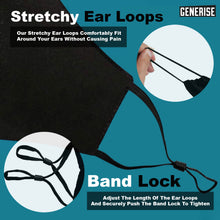 Load image into Gallery viewer, Reusable Face Mask with Filter Pocket & PM 2.5 Filters β Adjustable & Breathable