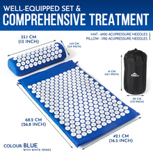 Load image into Gallery viewer, Generise Acupressure Mat With Pillow & Bag - Bed Of Spikes!