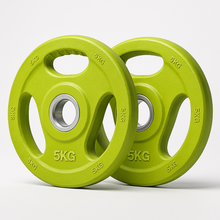 Load image into Gallery viewer, Generise 5kg Lime Green Barbell Rubber Plates Pair