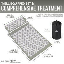 Load image into Gallery viewer, Generise Acupressure Mat With Pillow & Bag - Bed Of Spikes!