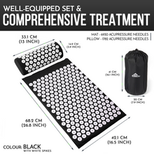 Load image into Gallery viewer, Generise Acupressure Mat With Pillow & Bag - Bed Of Spikes!