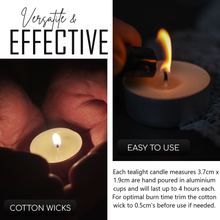 Load image into Gallery viewer, 8 White Unscented Tealight Candles