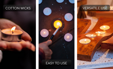 Load image into Gallery viewer, 8 White Unscented Tealight Candles