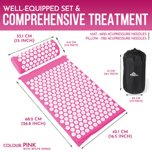 Load image into Gallery viewer, Generise Acupressure Mat With Pillow & Bag - Bed Of Spikes!