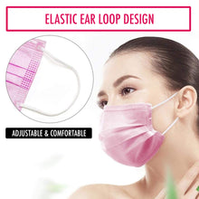 Load image into Gallery viewer, Generise Pink 3-Ply Disposable Face Masks – Pack of 50 – EN149:2001 Certified – Free UK Postage