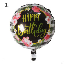 Load image into Gallery viewer, Large 18" Inch Happy Birthday Party Balloons with String and Straw
