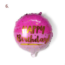 Load image into Gallery viewer, Large 18" Inch Happy Birthday Party Balloons with String and Straw