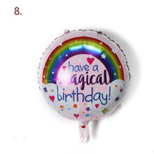 Load image into Gallery viewer, Large 18" Inch Happy Birthday Party Balloons with String and Straw