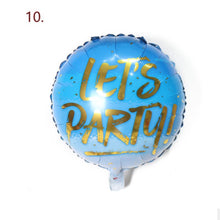 Load image into Gallery viewer, Large 18" Inch Happy Birthday Party Balloons with String and Straw