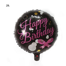 Load image into Gallery viewer, Large 18" Inch Happy Birthday Party Balloons with String and Straw