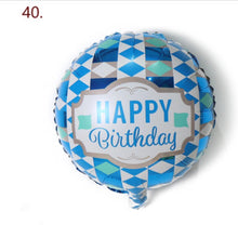 Load image into Gallery viewer, Large 18" Inch Happy Birthday Party Balloons with String and Straw
