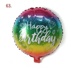 Load image into Gallery viewer, Large 18" Inch Happy Birthday Party Balloons with String and Straw