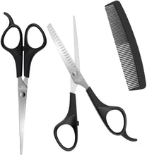 Load image into Gallery viewer, Generise 3pc Grooming Set - Cutting Scissors, Thinning Scissors and Comb
