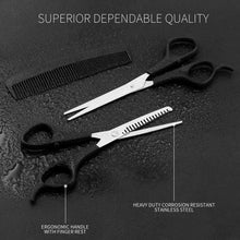 Load image into Gallery viewer, Generise 3pc Grooming Set - Cutting Scissors, Thinning Scissors and Comb