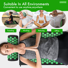 Load image into Gallery viewer, Generise Acupressure Mat With Pillow & Bag - Bed Of Spikes!