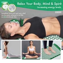 Load image into Gallery viewer, Generise Acupressure Mat With Pillow & Bag - Bed Of Spikes!
