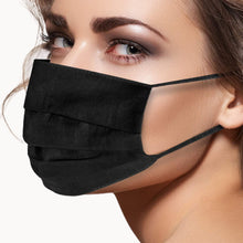 Load image into Gallery viewer, 3-Ply Reusable Cotton Face Mask – Washable Protective Mask with Elastic Ear Loops – Free UK Postage