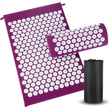 Load image into Gallery viewer, Generise Acupressure Mat With Pillow & Bag - Bed Of Spikes!