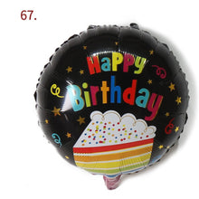 Load image into Gallery viewer, Large 18" Inch Happy Birthday Party Balloons with String and Straw