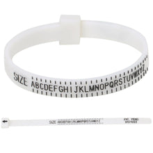 Load image into Gallery viewer, Metallic 26pc Ring Size Measure with Adjustable Ring Measure Strip