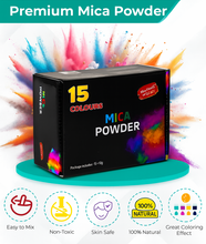 Load image into Gallery viewer, Generise Mica Powder Set – 15 Colours – 10g Sachets with Free Delivery