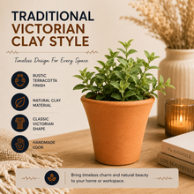 Load image into Gallery viewer, Generise Victorian Clay Pot – 11cm x 10cm
