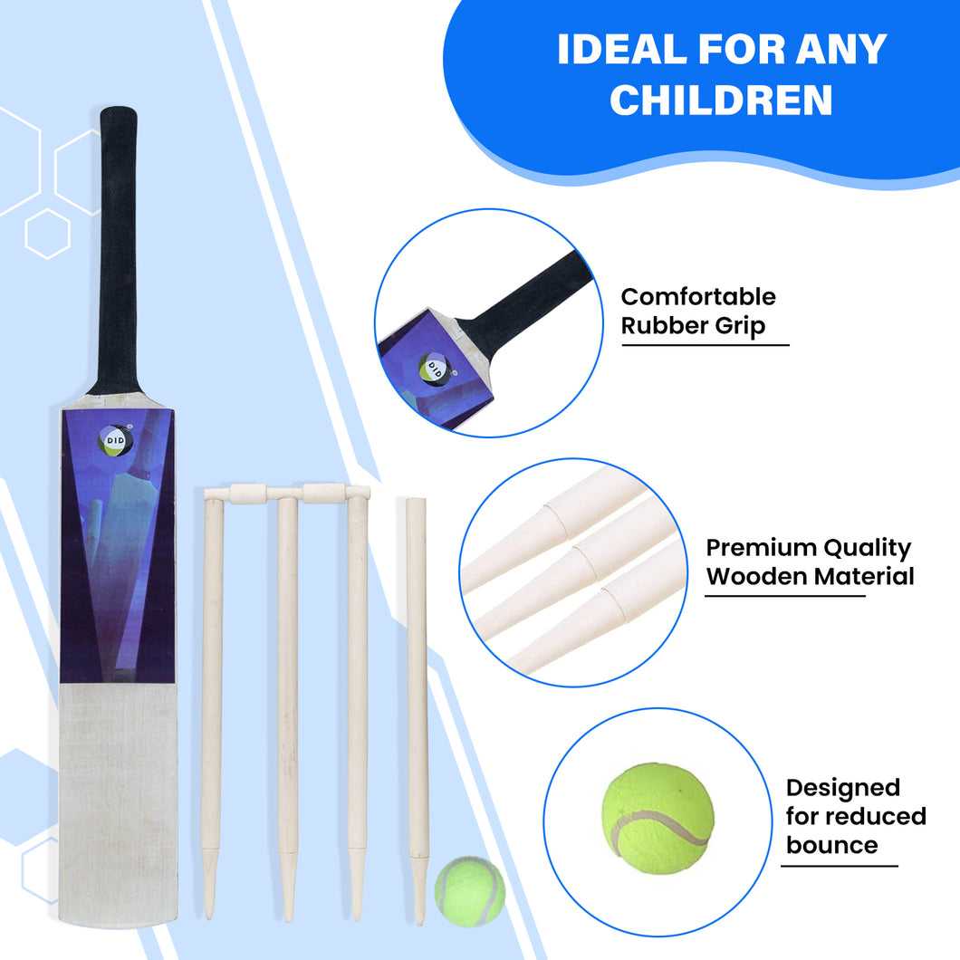 Generise Children's 7pc Size 3 Cricket Set With Carry Bag and Ball