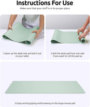Load image into Gallery viewer, Generise Leather Desk Mats - 80cm x 40cm