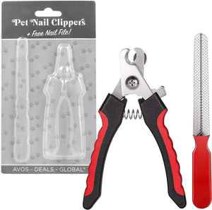 Generise Pet Nail Clippers With Nail File - Small Dogs & Large Dogs