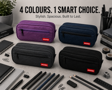 Load image into Gallery viewer, Aroosh All Ages Premium Quality Pencil Cases – Spacious, Durable &amp; Stylish - Triple Pocket &amp; 4 Colours!