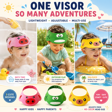 Load image into Gallery viewer, Baby and Toddlers Summer Visor Hats - 3 Cute Designs