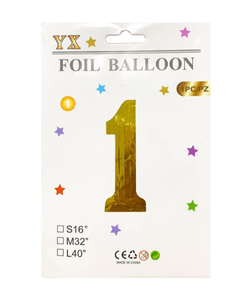 Giant Happy Birthday Number Balloons – 0–9 Foil Party Balloons – Free UK Delivery