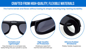 Generise Folding Polarised Sunglasses - 2 Options
