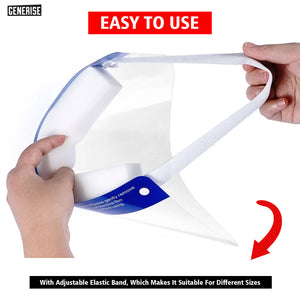 Disposable Multi Purpose Face Shield - Face Visor with Foam Head Support