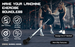 Generise Portable 'Barbell Bomb' Landmine Ball Or Ice Cream Design