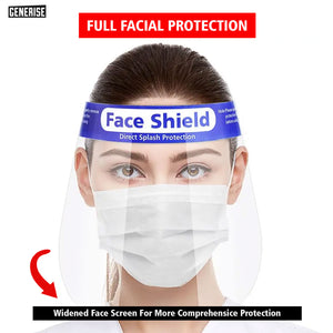Disposable Multi Purpose Face Shield - Face Visor with Foam Head Support