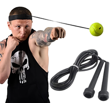 Load image into Gallery viewer, Boxing Ball Headband With Skipping Rope