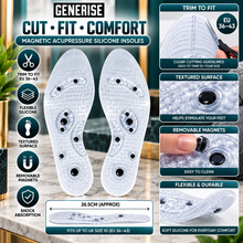 Load image into Gallery viewer, Generise Magnetic Acupressure Silicone Insoles – Free UK Delivery