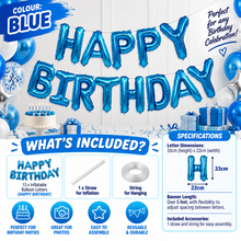 Load image into Gallery viewer, Large Inflatable Happy Birthday Balloon Banner – 11 Colours – Free UK Postage