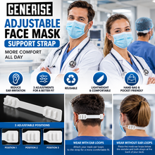 Load image into Gallery viewer, Generise Adjustable Face Mask Support Strap – 3 Position Mask Ear Saver &amp; Extender