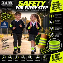 Load image into Gallery viewer, Generise Hi Vis Reflective Arm &amp; Ankle Bands – Adjustable Safety Bands for Running, Walking &amp; Cycling