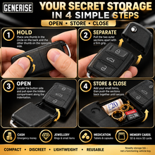 Load image into Gallery viewer, Generise Safe Stash Secret Hiding Car Key Fob – Secure, Discreet Storage