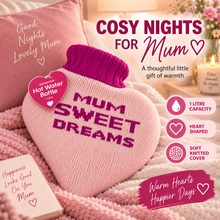 Load image into Gallery viewer, Generise Hot Water Bottle - 1 Litre Heart Shaped with Cover