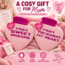 Load image into Gallery viewer, Generise Hot Water Bottle - 1 Litre Heart Shaped with Cover