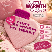 Load image into Gallery viewer, Generise Hot Water Bottle - 1 Litre Heart Shaped with Cover