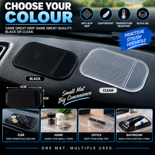 Load image into Gallery viewer, Dashboard Anti-Slip Mat – Non-Slip Car Dash Grip Pad – Black or Clear
