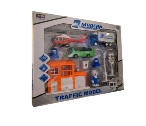 10pc Modern Transportation Set - Toys