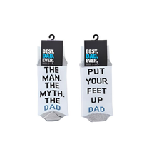 Load image into Gallery viewer, BEST DAD EVER Socks - Birthdays, Fathers Day Or Just Because Its Dad!