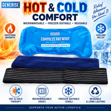 Load image into Gallery viewer, Generise 'Compress and Wrap' Hot and Cold Gel Pack - Navy Blue Wrap