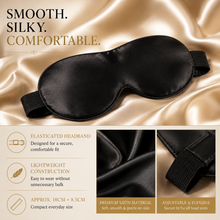 Load image into Gallery viewer, Generise Soft Padded 3D Sleeping Eye Mask – Black